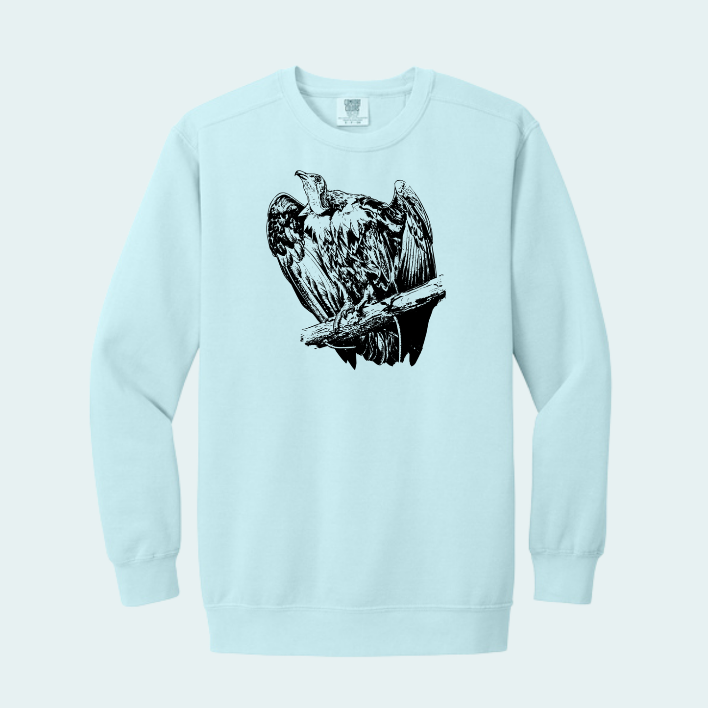 Hooded Vulture (Limited Edition for September) Unisex Comfort Color Crewneck