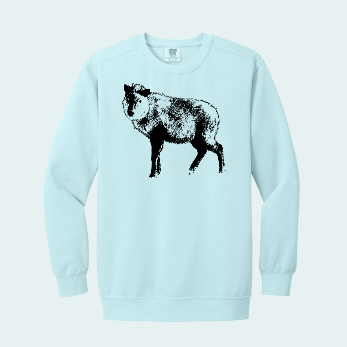 Japanese Serow (Limited Edition for October) Unisex Comfort Color Crewneck