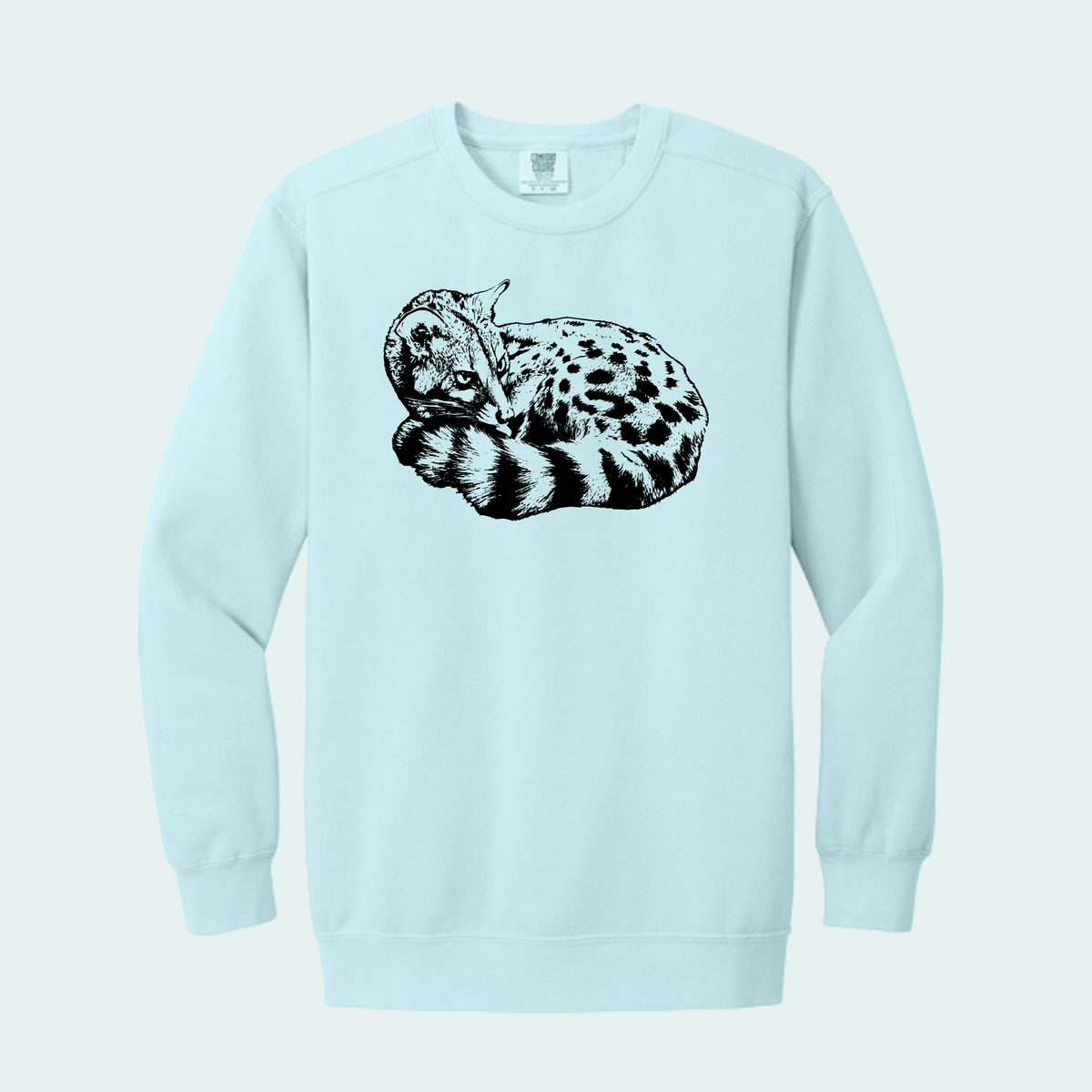 Large Spotted Genet (Limited Edition for October) Unisex Comfort Color Crewneck