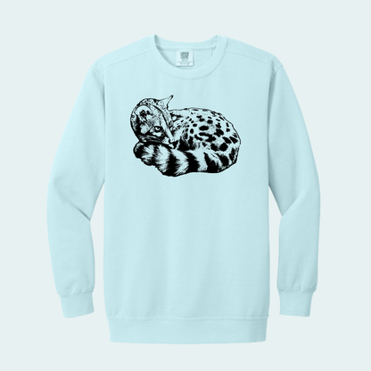 Large Spotted Genet (Limited Edition for October) Unisex Comfort Color Crewneck