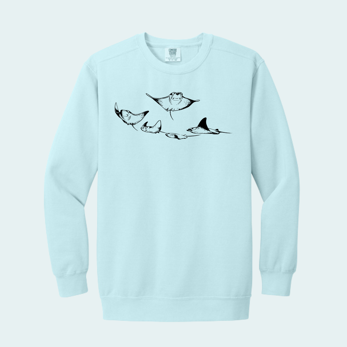 Cownose Rays (Limited Edition for October) Unisex Comfort Color Crewneck