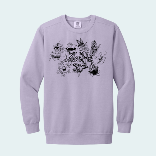 Wildly Connected - Pollinator Partnership Fundraiser (Limited Edition for October) Unisex Comfort Color Crewneck