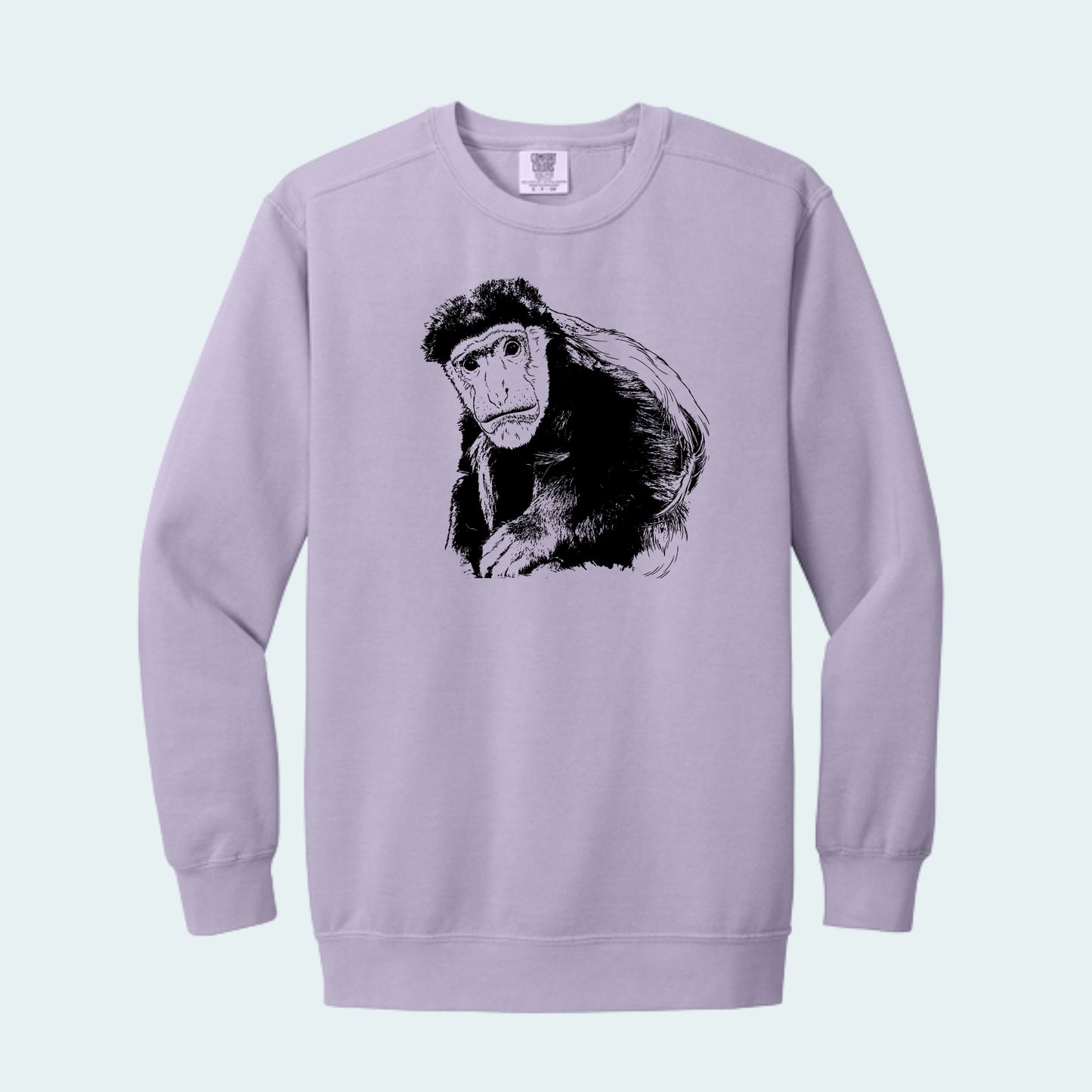Guereza Colobus Fundraiser (Limited Edition for August) Unisex Comfort Color Crewneck