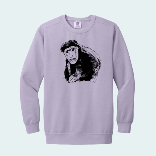 Guereza Colobus Fundraiser (Limited Edition for August) Unisex Comfort Color Crewneck