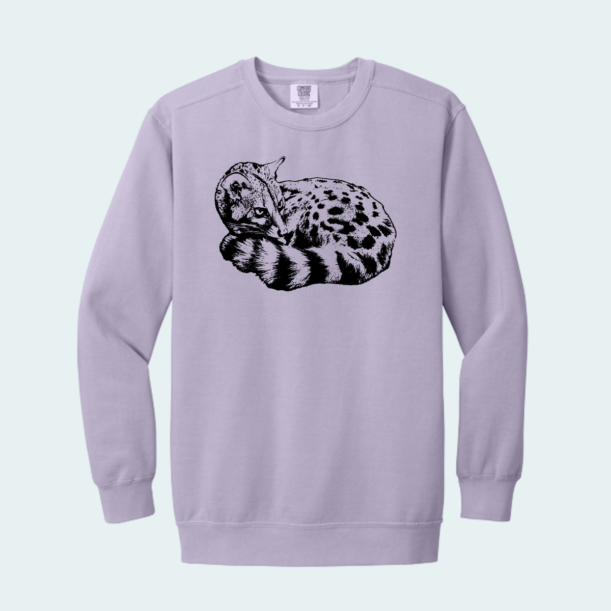 Large Spotted Genet (Limited Edition for October) Unisex Comfort Color Crewneck