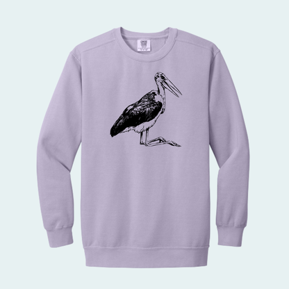 Marabou Stork (Limited Edition for August) Unisex Comfort Color Crewneck