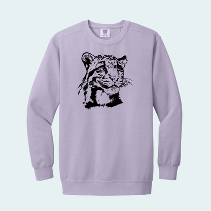 Clouded Leopard (Limited Edition for September) Unisex Comfort Color Crewneck