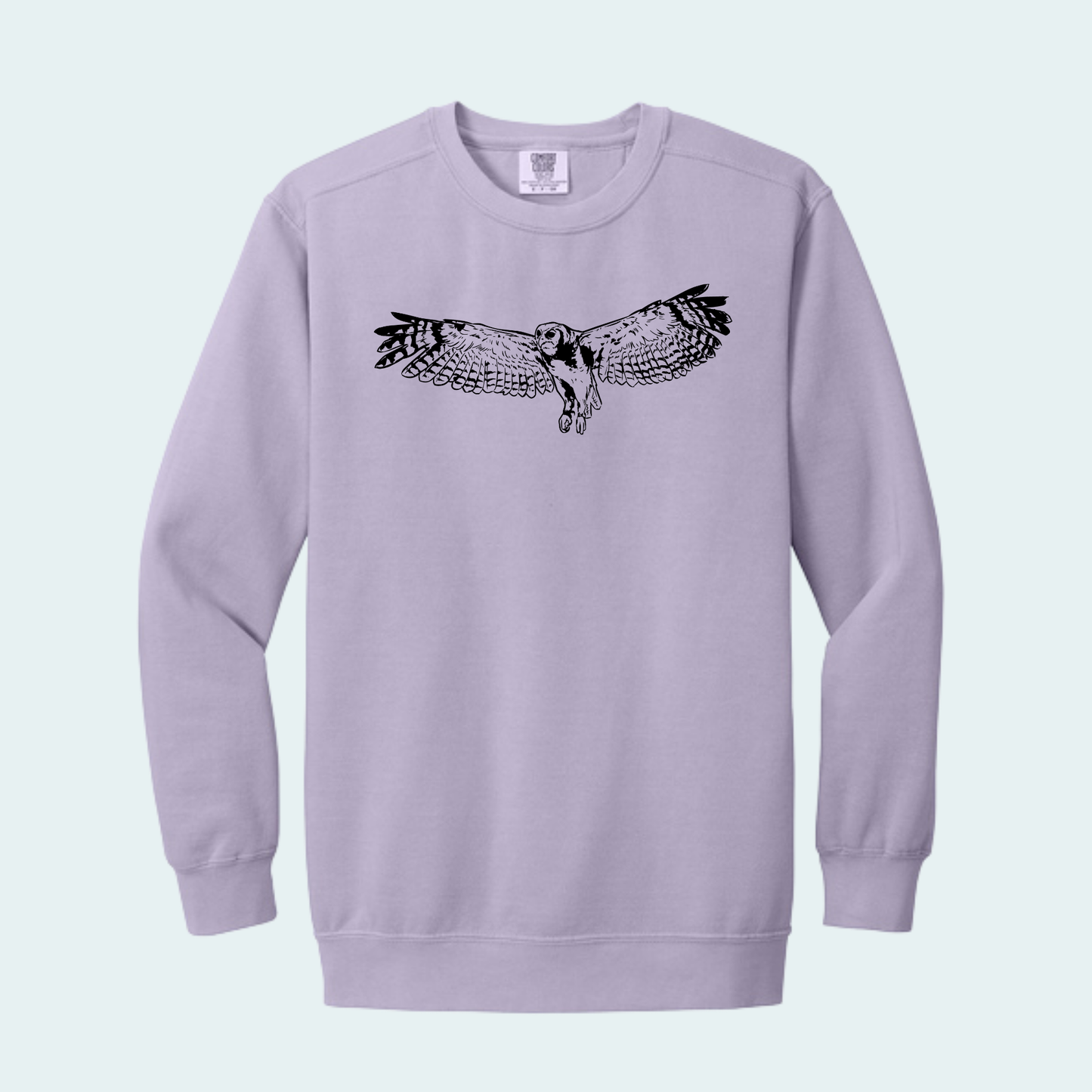 Verreaux's Eagle Owl (Limited Edition for August) Unisex Comfort Color Crewneck