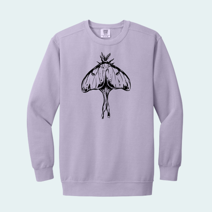 Luna Moth (Limited Edition for October) Unisex Comfort Color Crewneck