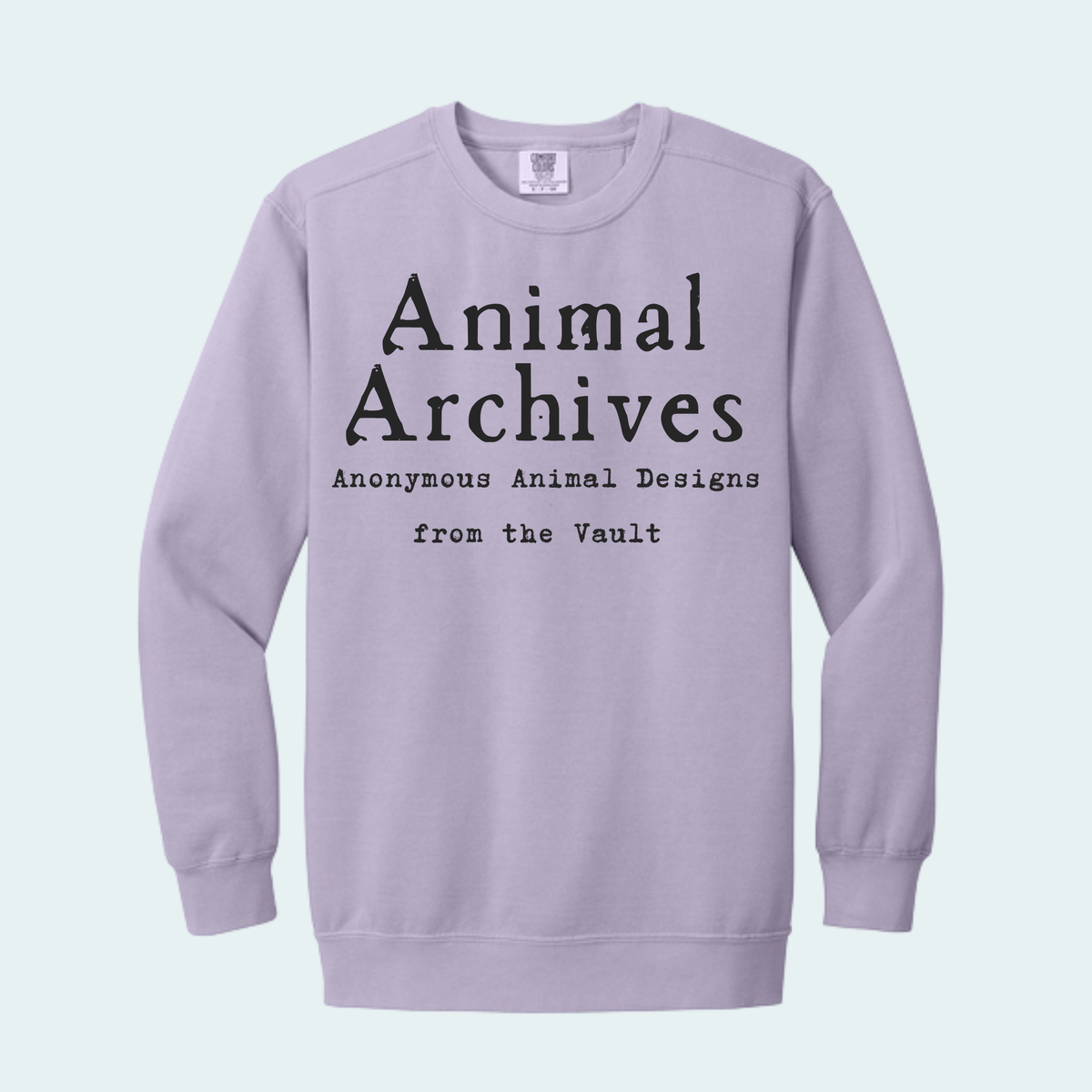 Animal Archives (Anonymous Animal Designs from the Vault) Unisex Comfort Color Crewneck
