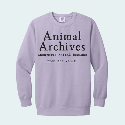 Animal Archives (Anonymous Animal Designs from the Vault) Unisex Comfort Color Crewneck