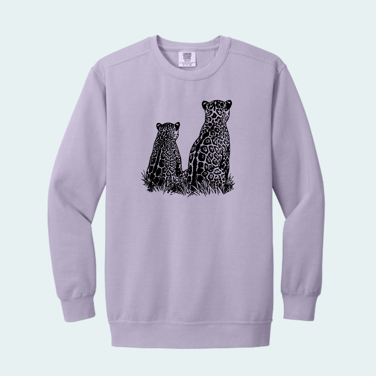 Two Jaguars -Fundraiser for Wild Cat Research and Management (Limited Edition for October) Unisex Comfort Color Crewneck