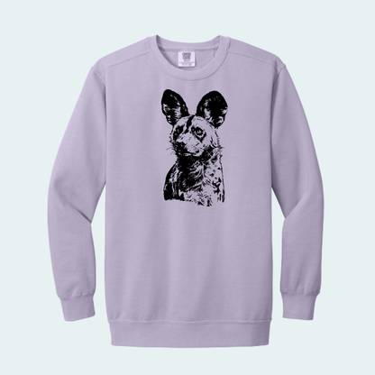 Kalahari African Wild Dog Conservation Trust Fundraiser (Limited Edition for September) Unisex Comfort Color Crewneck