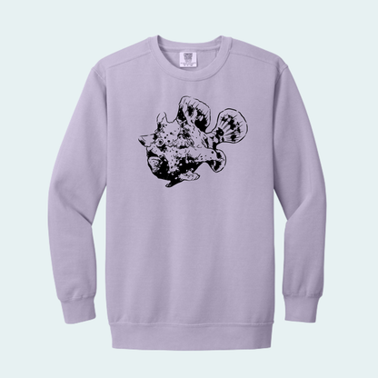 Warty Frogfish (Limited Edition for October) Unisex Comfort Color Crewneck