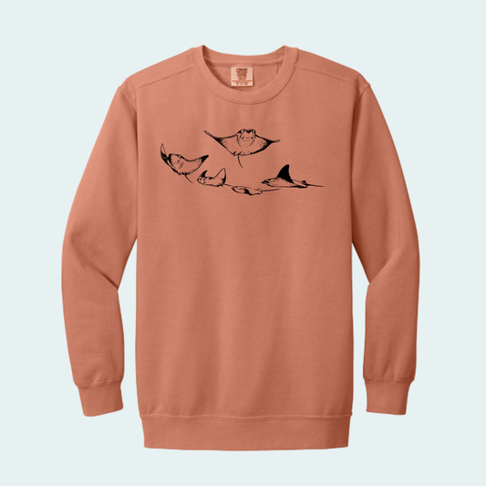 Cownose Rays (Limited Edition for October) Unisex Comfort Color Crewneck