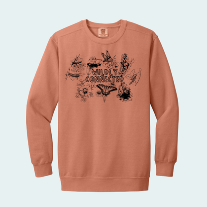 Wildly Connected - Pollinator Partnership Fundraiser (Limited Edition for October) Unisex Comfort Color Crewneck