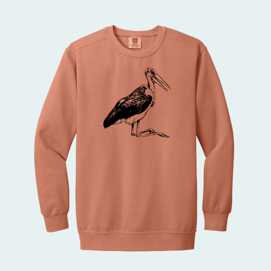 Marabou Stork (Limited Edition for August) Unisex Comfort Color Crewneck