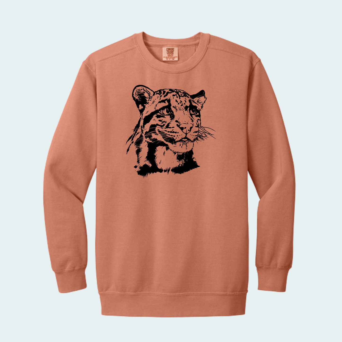 Clouded Leopard (Limited Edition for September) Unisex Comfort Color Crewneck