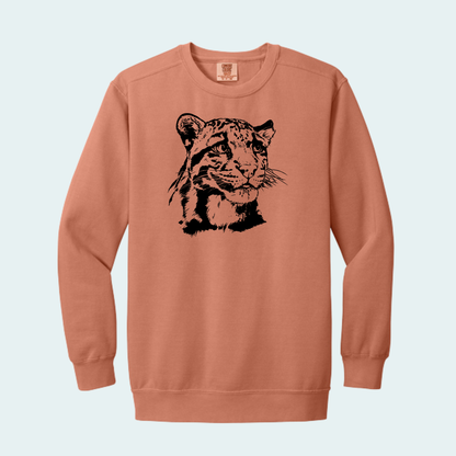 Clouded Leopard (Limited Edition for September) Unisex Comfort Color Crewneck