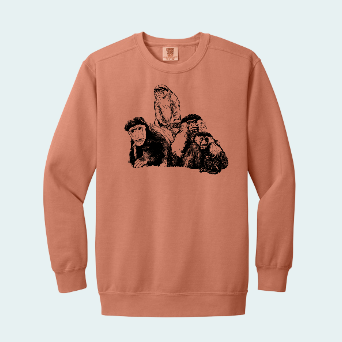 Colobus Mixed Species Fundraiser (Limited Edition for August) Unisex Comfort Color Crewneck