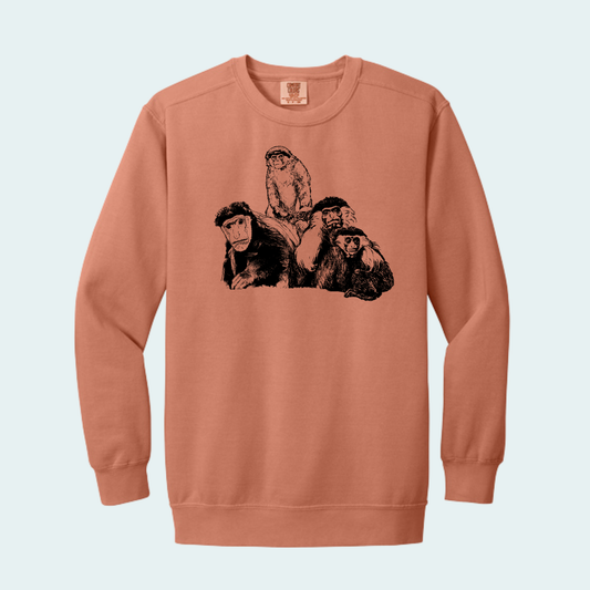 Colobus Mixed Species Fundraiser (Limited Edition for August) Unisex Comfort Color Crewneck