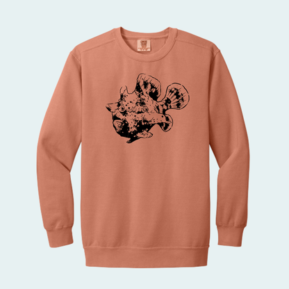 Warty Frogfish (Limited Edition for October) Unisex Comfort Color Crewneck
