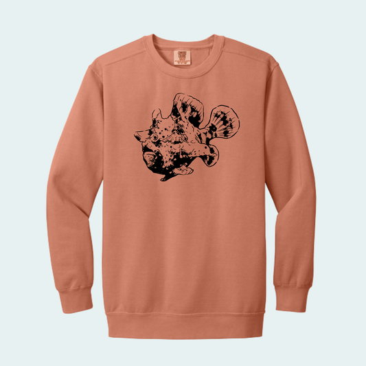 Warty Frogfish (Limited Edition for October) Unisex Comfort Color Crewneck