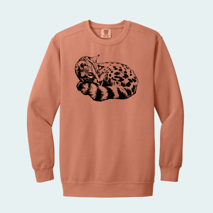 Large Spotted Genet (Limited Edition for October) Unisex Comfort Color Crewneck
