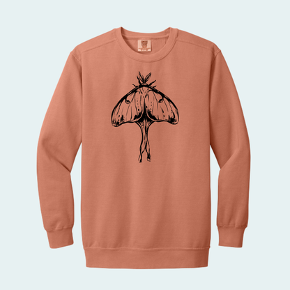 Luna Moth (Limited Edition for October) Unisex Comfort Color Crewneck