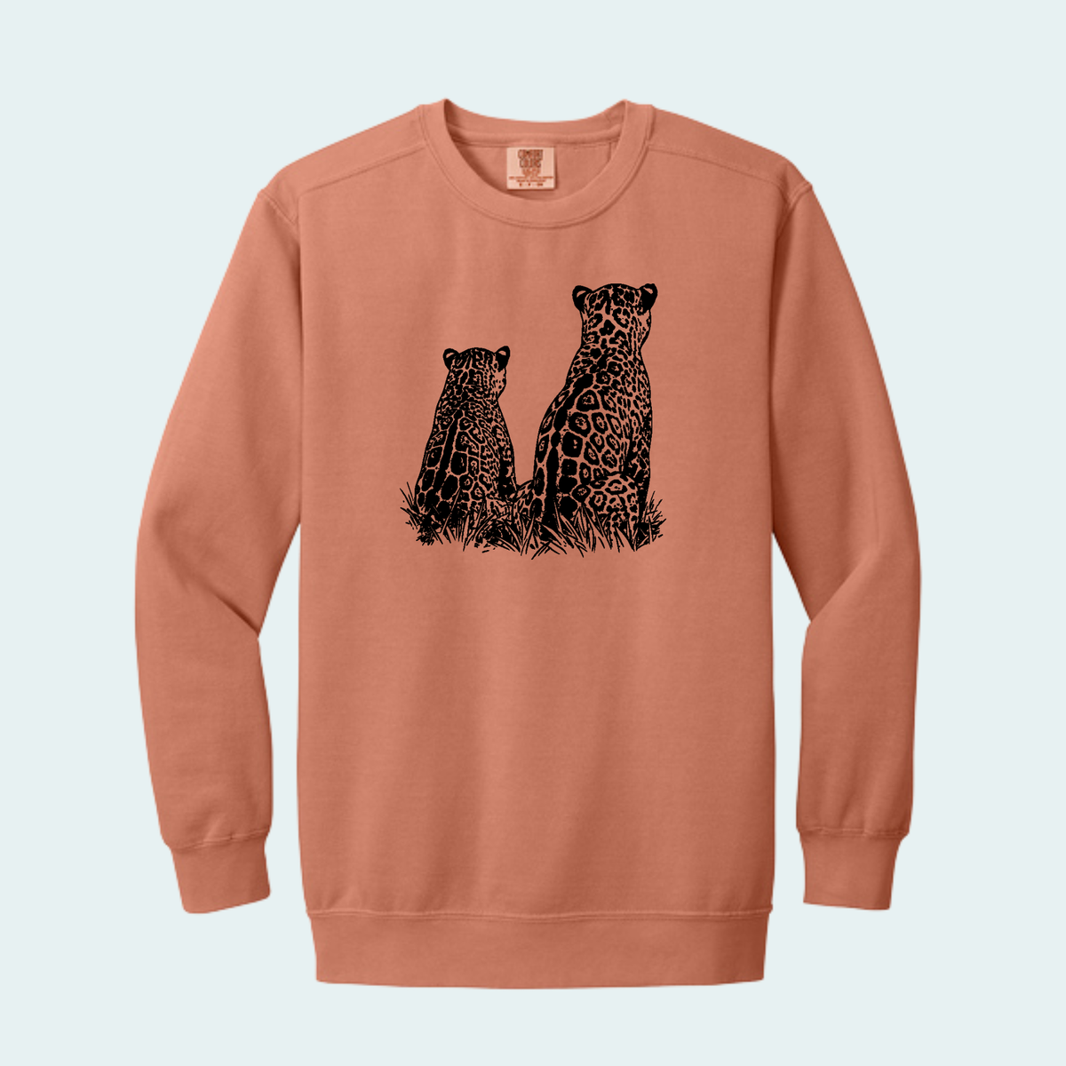 Two Jaguars -Fundraiser for Wild Cat Research and Management (Limited Edition for October) Unisex Comfort Color Crewneck