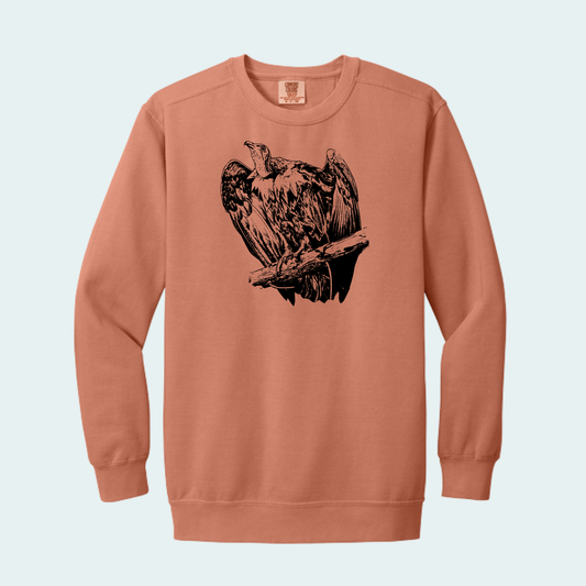 Hooded Vulture (Limited Edition for September) Unisex Comfort Color Crewneck