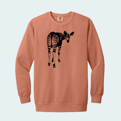Okapi (Limited Edition for October) Unisex Comfort Color Crewneck