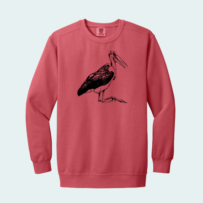 Marabou Stork (Limited Edition for August) Unisex Comfort Color Crewneck