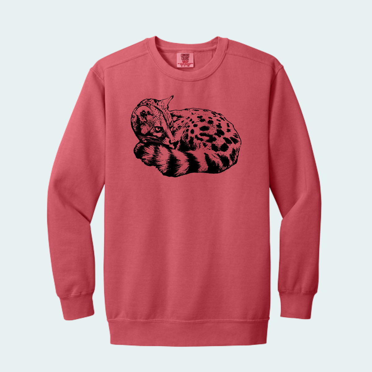 Large Spotted Genet (Limited Edition for October) Unisex Comfort Color Crewneck