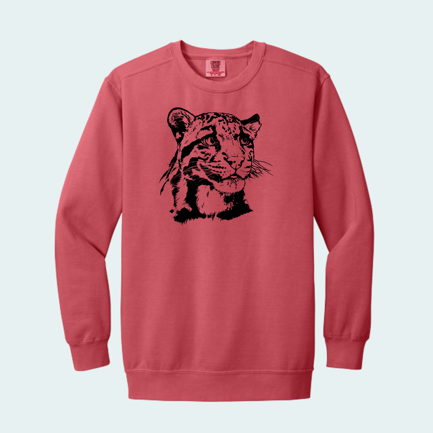 Clouded Leopard (Limited Edition for September) Unisex Comfort Color Crewneck