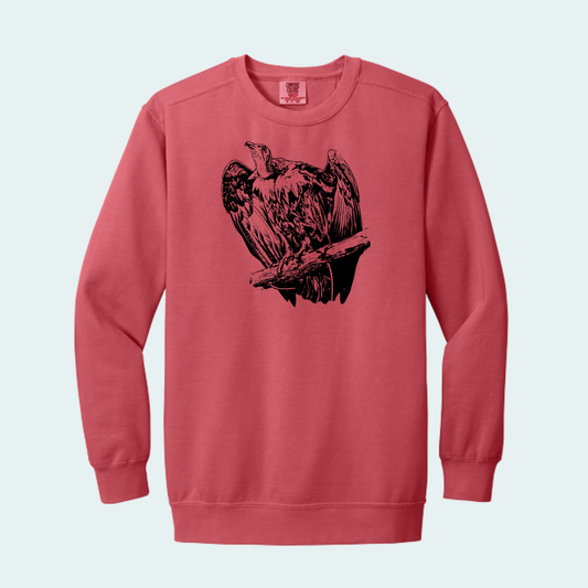 Hooded Vulture (Limited Edition for September) Unisex Comfort Color Crewneck