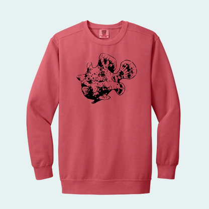 Warty Frogfish (Limited Edition for October) Unisex Comfort Color Crewneck