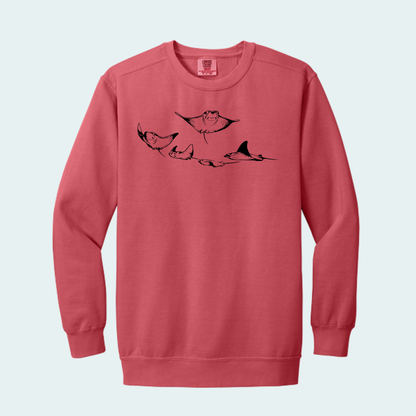 Cownose Rays (Limited Edition for October) Unisex Comfort Color Crewneck