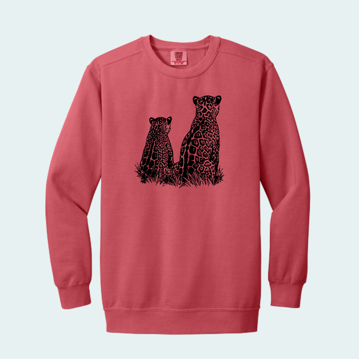 Two Jaguars -Fundraiser for Wild Cat Research and Management (Limited Edition for October) Unisex Comfort Color Crewneck