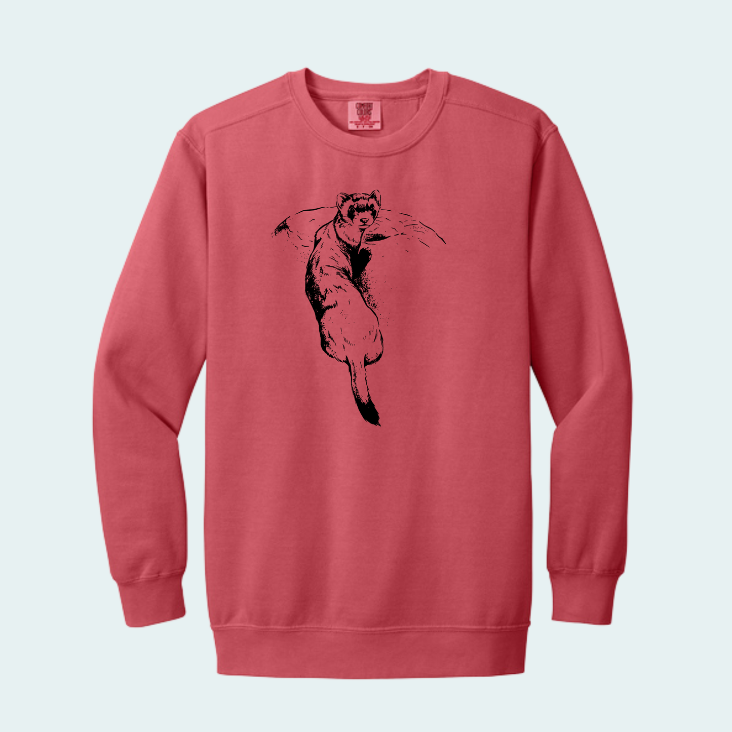 Black Footed Ferret (Limited Edition for September) Unisex Comfort Color Crewneck
