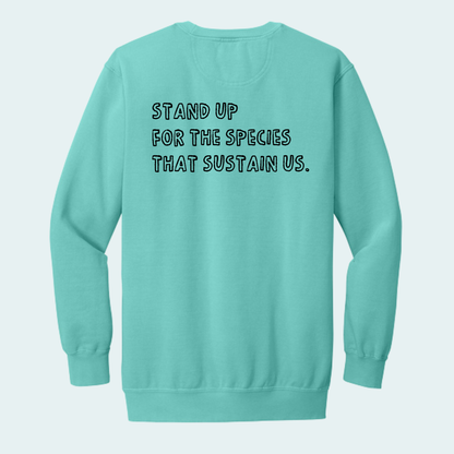 Wildly Connected - Pollinator Partnership Fundraiser (Limited Edition for October) Unisex Comfort Color Crewneck
