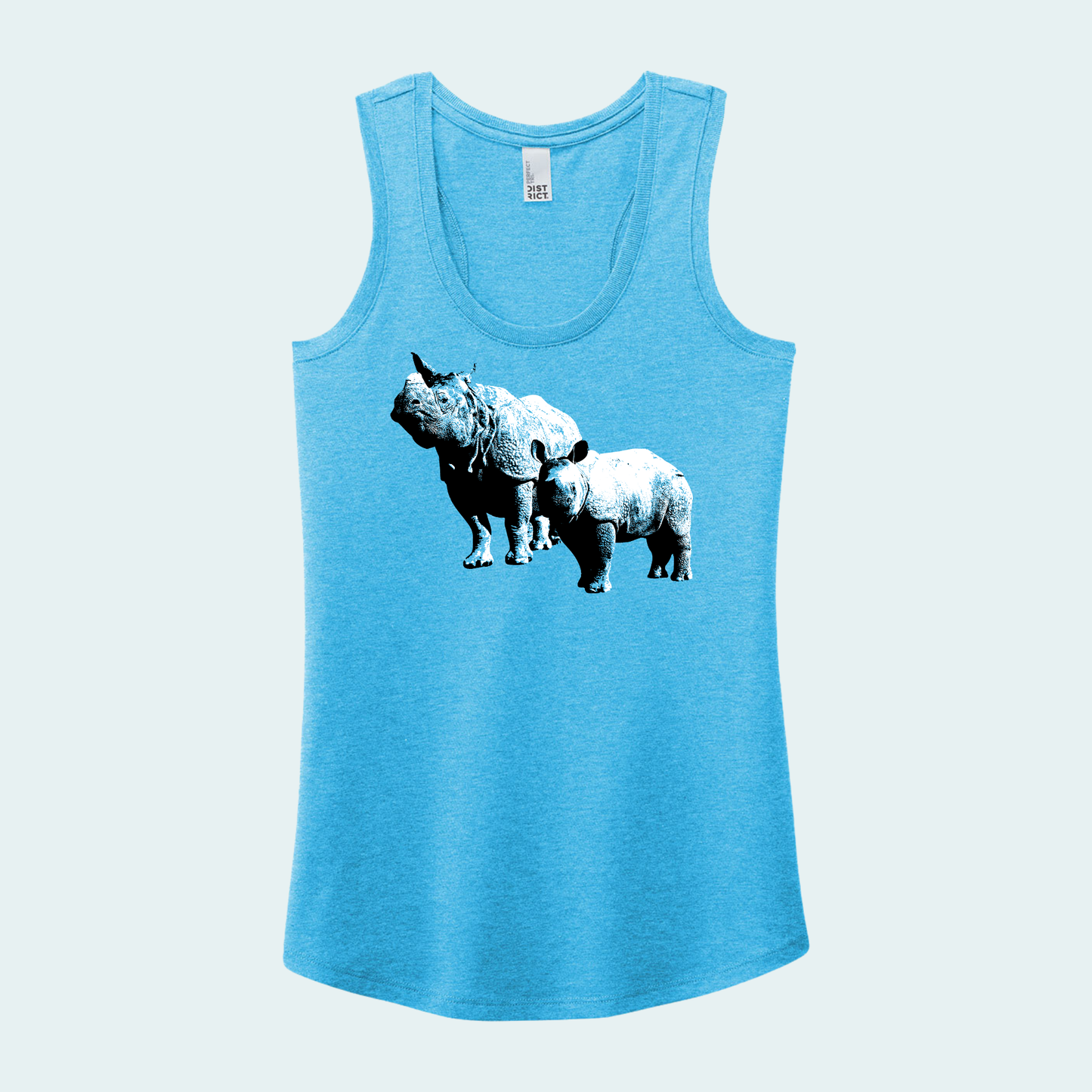 Rhino with Baby (Limited Edition for January) Women's Tank