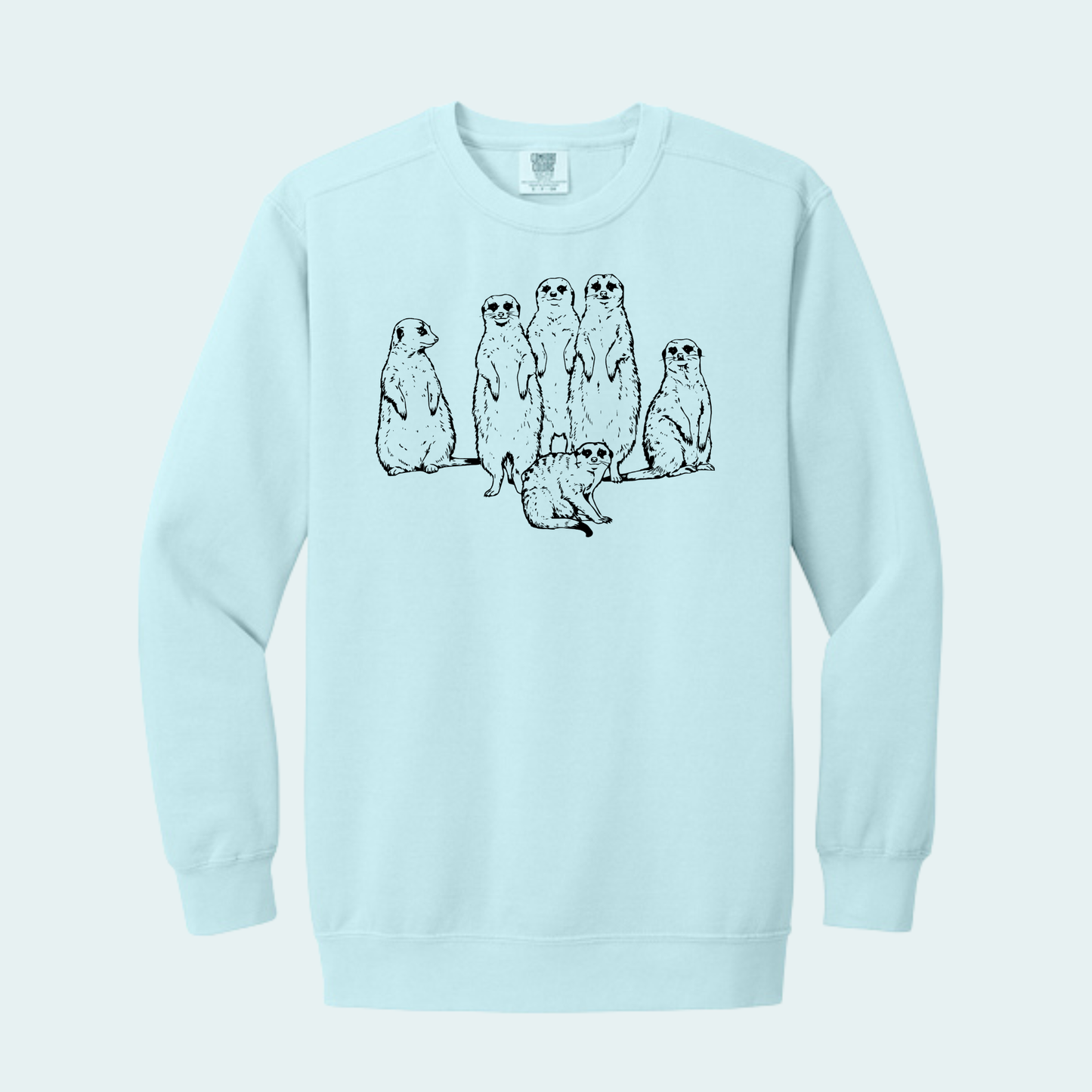 Meerkat Mob (Limited Edition for July) Comfort Color Crewneck