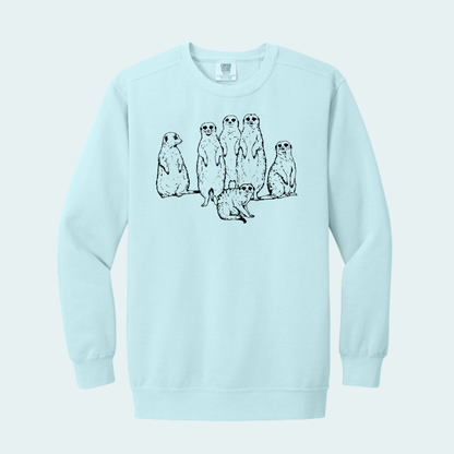 Meerkat Mob (Limited Edition for July) Comfort Color Crewneck