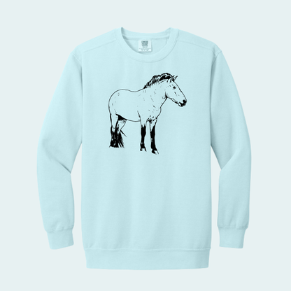 Przewalski's Horse (Limited Edition for July) Comfort Color Crewneck