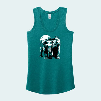 Baby Elephants (Limited Edition for January) Women's Tank