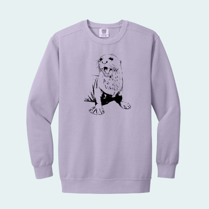 Giant River Otter (Limited Edition for July) Comfort Color Crewneck