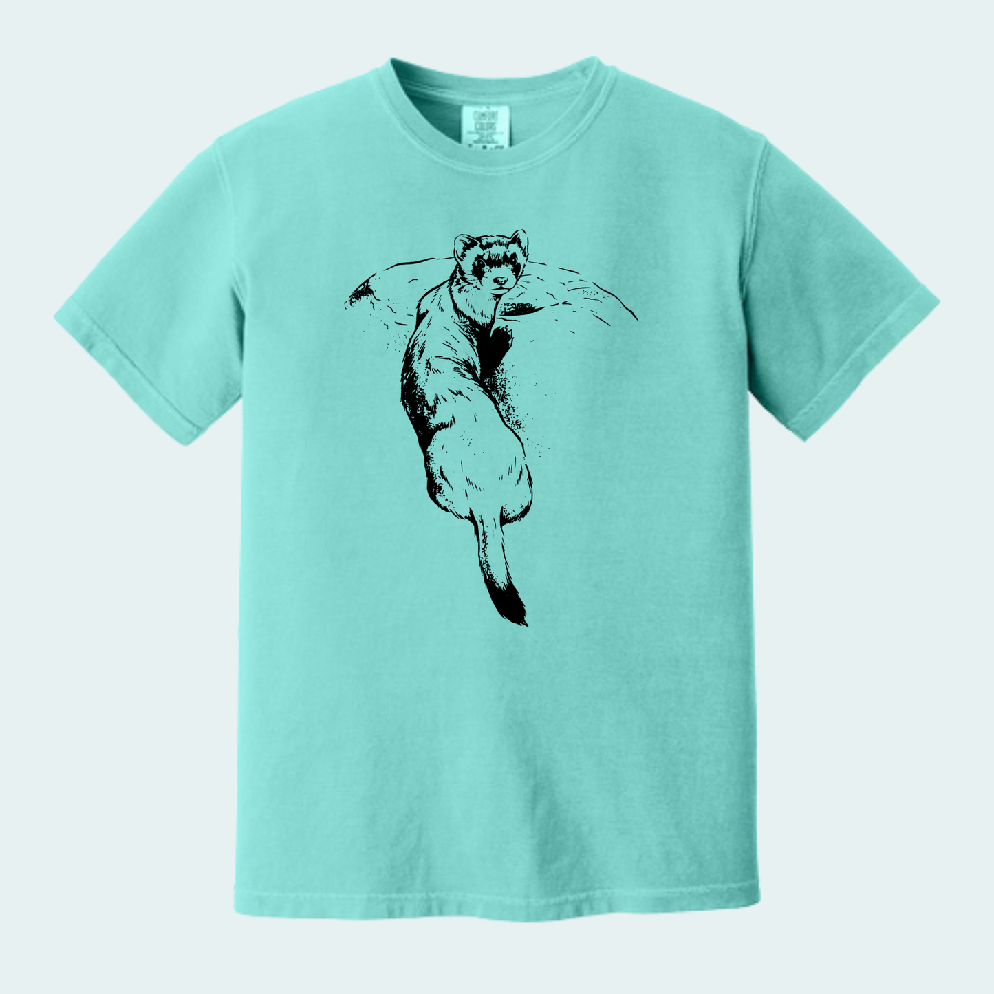 Black Footed Ferret (Limited Edition for September) Unisex Comfort Color Tee