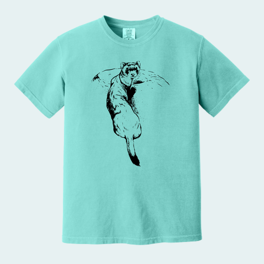 Black Footed Ferret (Limited Edition for September) Unisex Comfort Color Tee