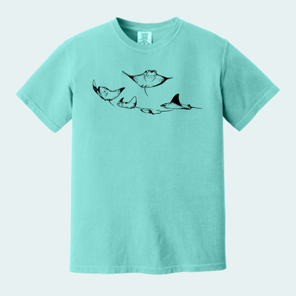 Cownose Rays (Limited Edition for October) Unisex Comfort Color Tee